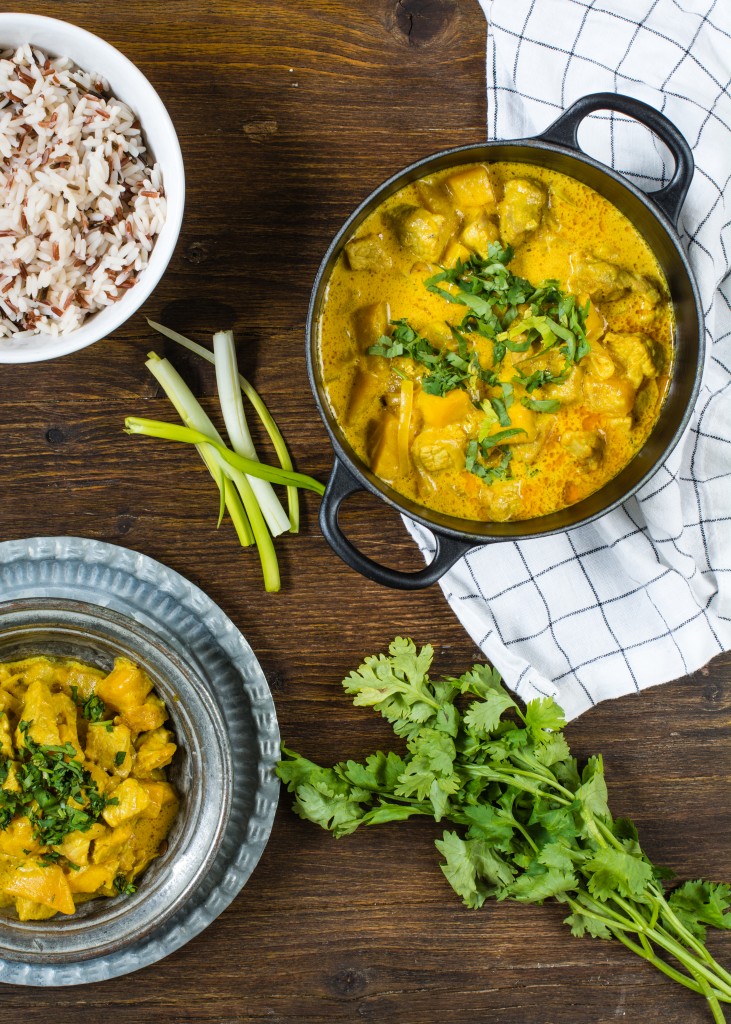 Receta Con Cerdo al Curry con Mango