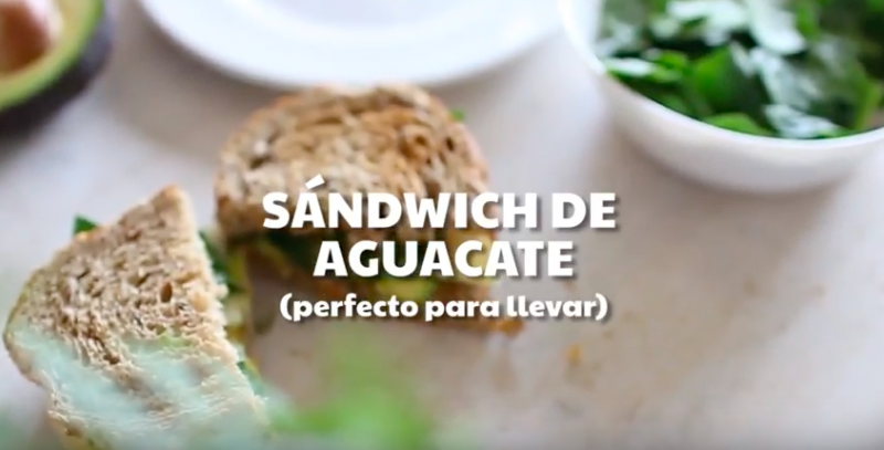 sandwich de aguacate
