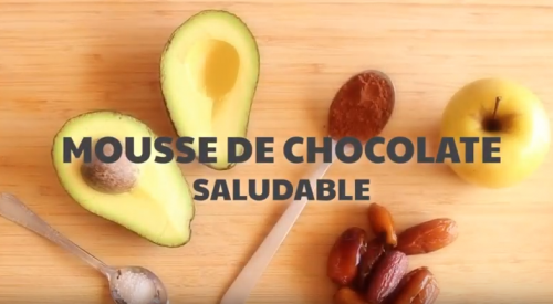 mousse chocolate con aguacate