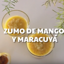 zumo de mango y fruta de la pasion